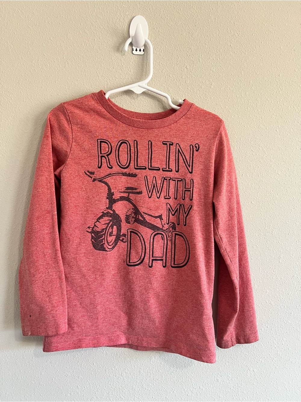 The Children's Place Red 'Rollin' With My Dad' Long Sleeve Tee